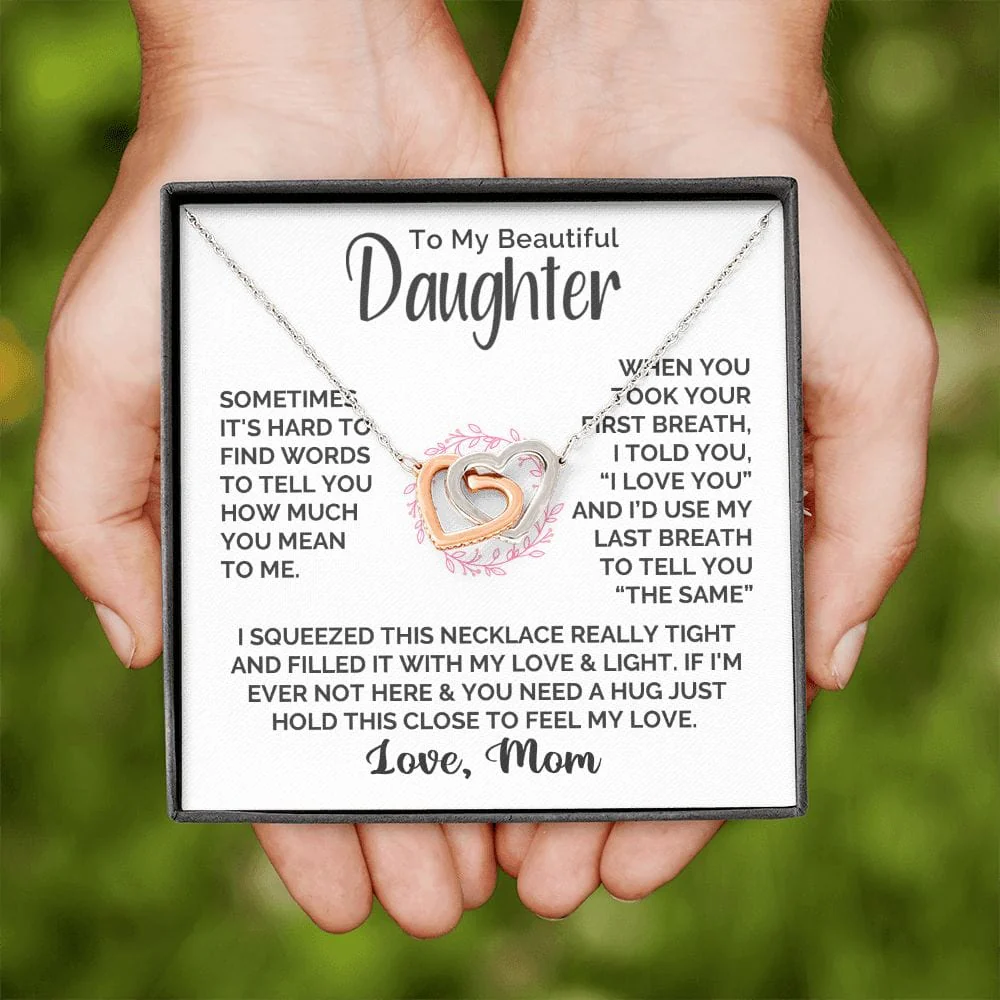 [ALMOST SOLD OUT] Interlocked Hearts Necklace - Beautiful Daughter - Image 12