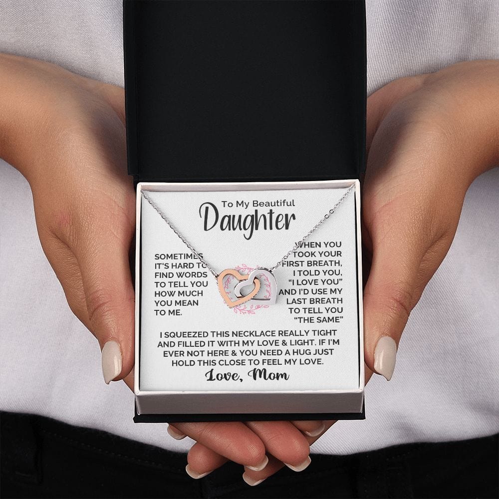 [ALMOST SOLD OUT] Interlocked Hearts Necklace - Beautiful Daughter - Image 5