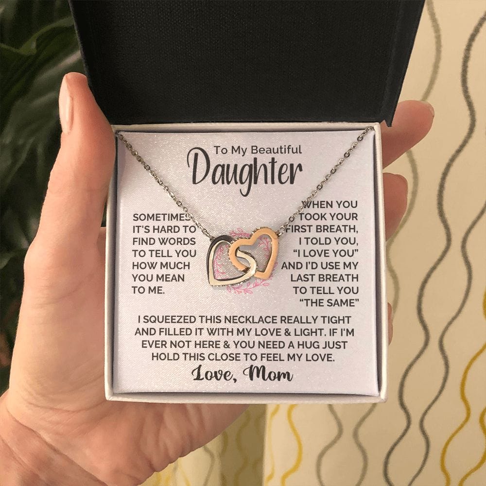 [ALMOST SOLD OUT] Interlocked Hearts Necklace - Beautiful Daughter - Image 6