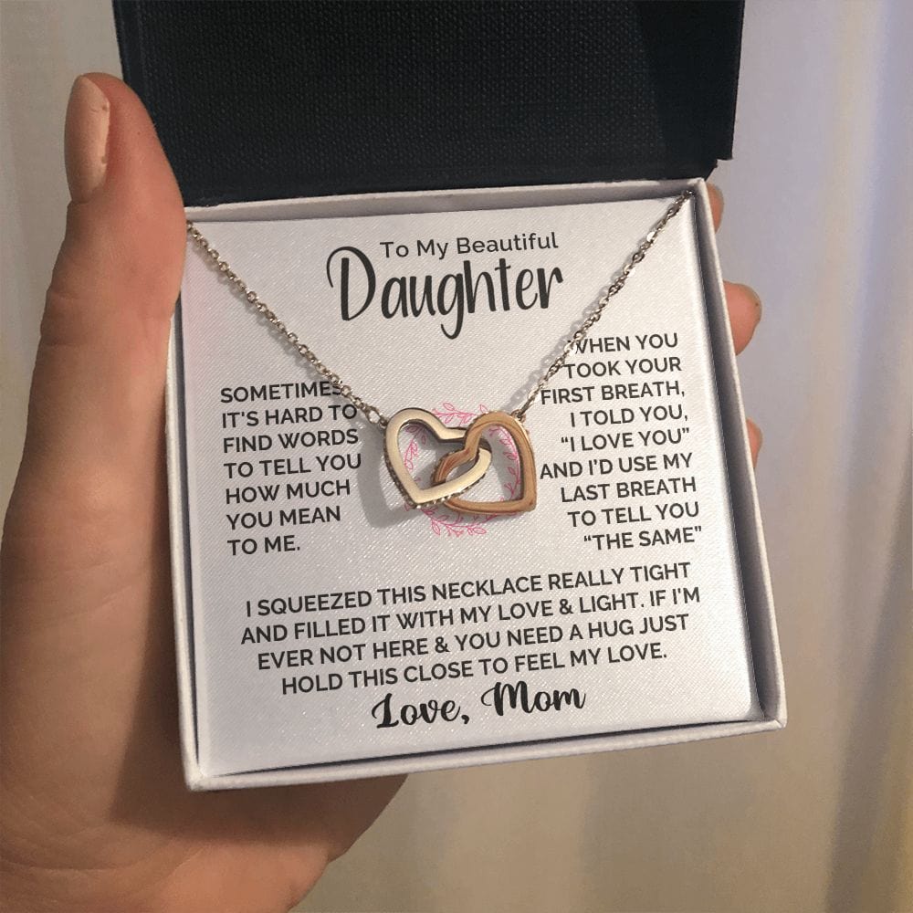 [ALMOST SOLD OUT] Interlocked Hearts Necklace - Beautiful Daughter - Image 9