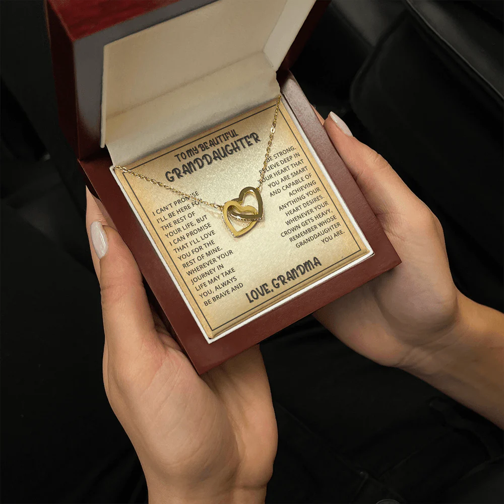 [ALMOST SOLD OUT] Interlocked Hearts Necklace- Granddaughter Love Grandma - Image 10