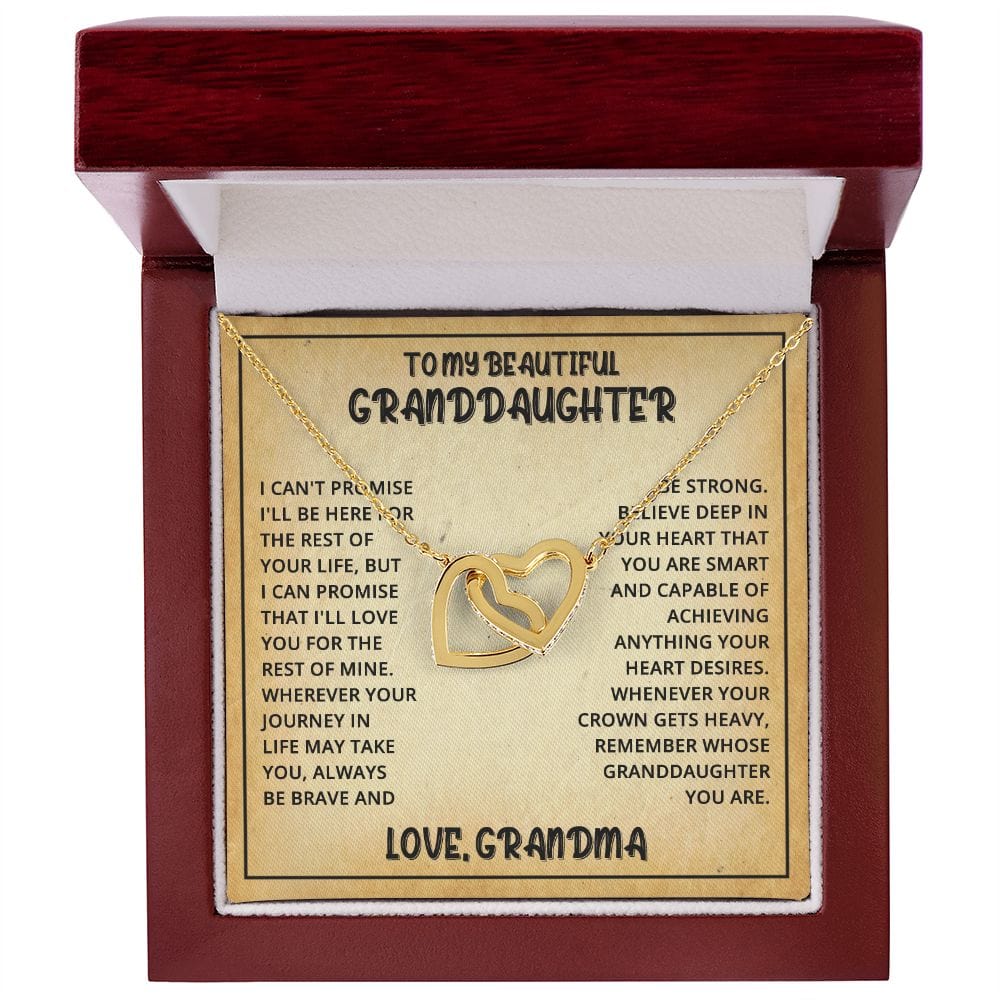 [ALMOST SOLD OUT] Interlocked Hearts Necklace- Granddaughter Love Grandma - Image 7