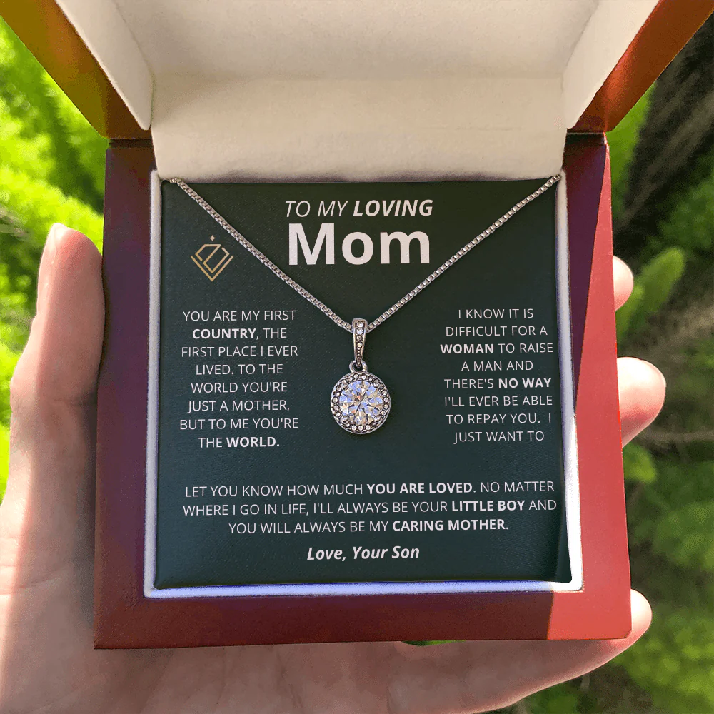 Cushion Star Necklace - Loving Mom - From Son - Image 6