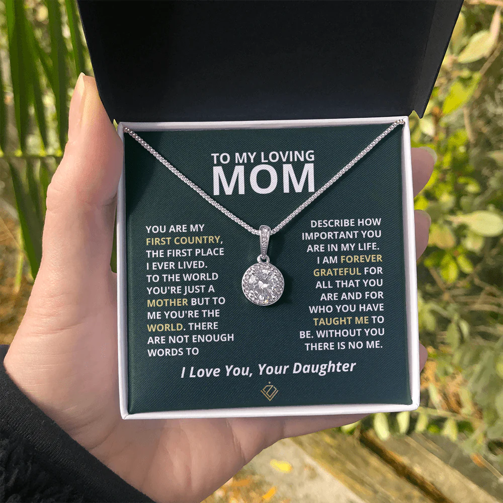 Mother's Day Gift from Daughter | My Dearest Mom | Eternal Hope Necklace - Image 3