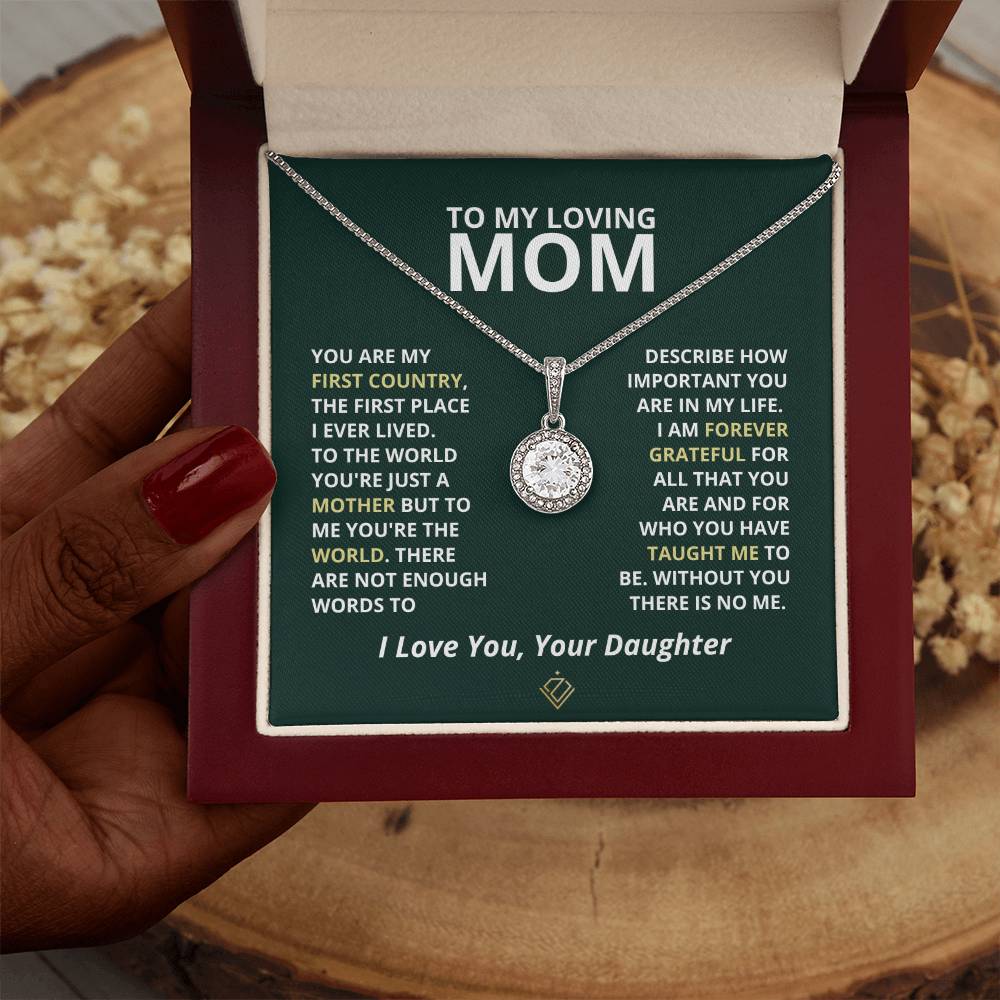 Mother's Day Gift from Daughter | My Dearest Mom | Eternal Hope Necklace - Image 7