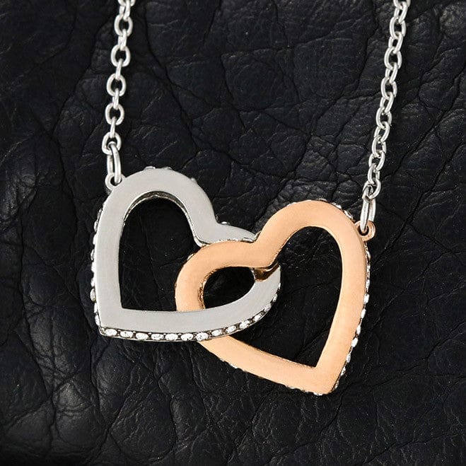 Interlocked Hearts Necklace - Granddaughter Be Brave - Image 9