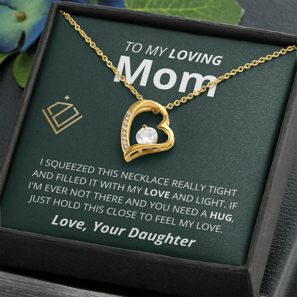 Mother's Day Gift from Daughter | My Loving Mom | Heart Necklace - Image 4