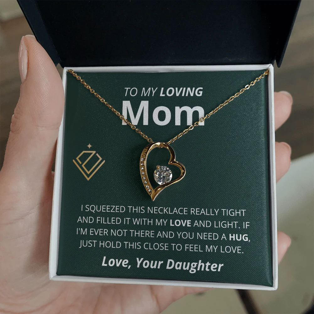 Mother's Day Gift from Daughter | My Loving Mom | Heart Necklace - Image 5
