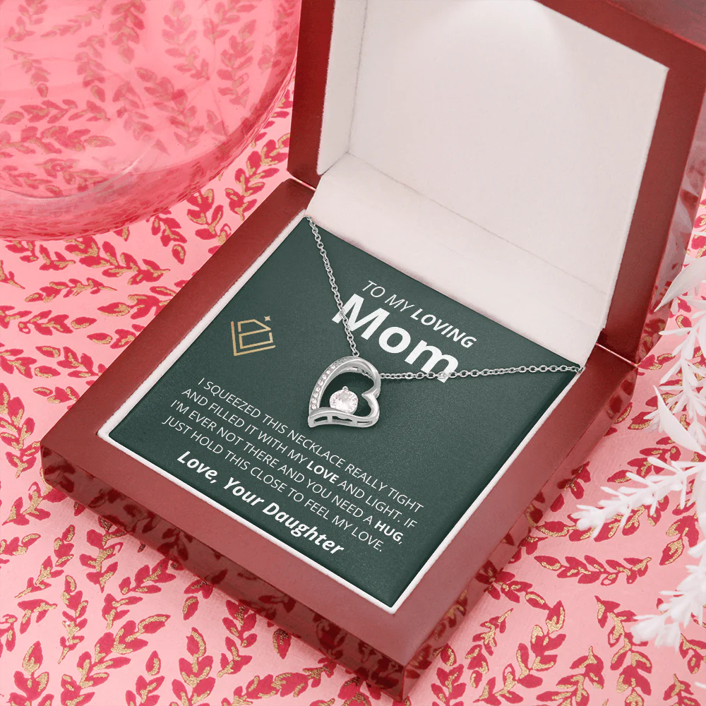 Mother's Day Gift from Daughter | My Loving Mom | Heart Necklace - Image 6