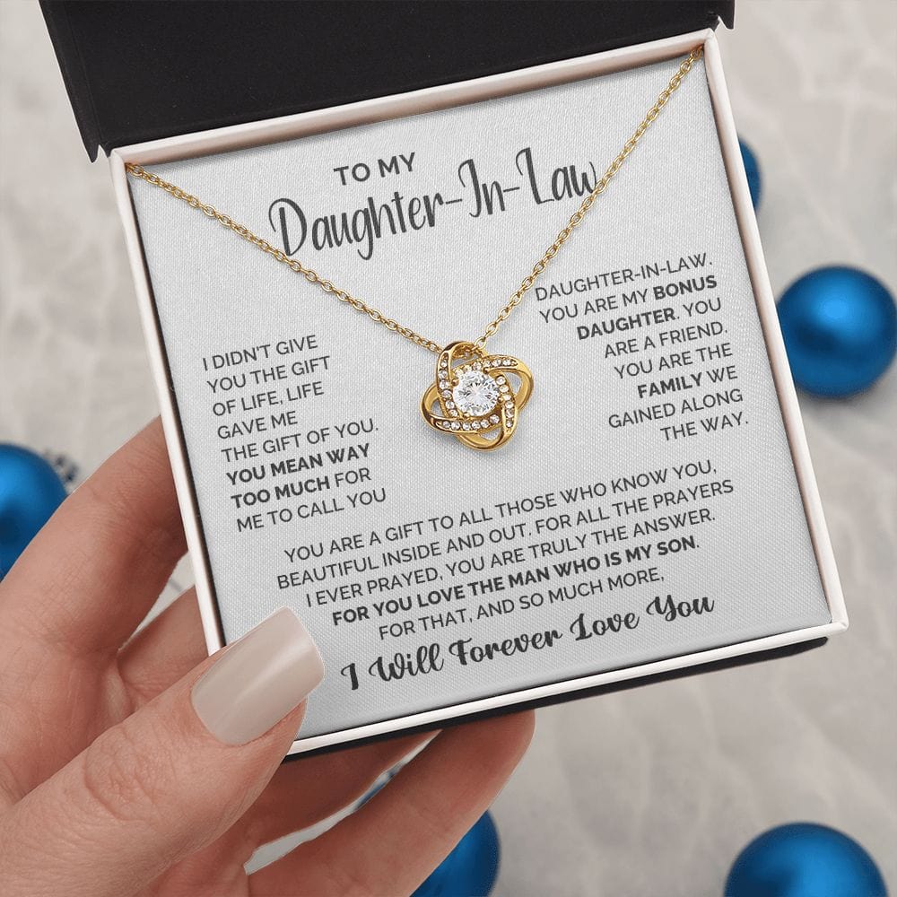 [ALMOST SOLD OUT] Daughter-In-Law - Bonus Daughter - Vesta Knot Necklace - Image 4