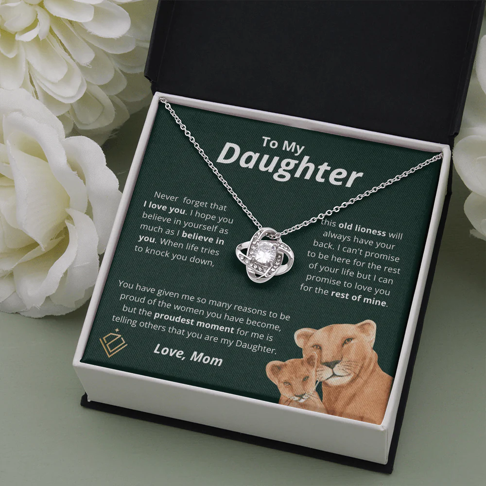 Vesta Knot Necklace - Daughter Proudest Moment - Image 4