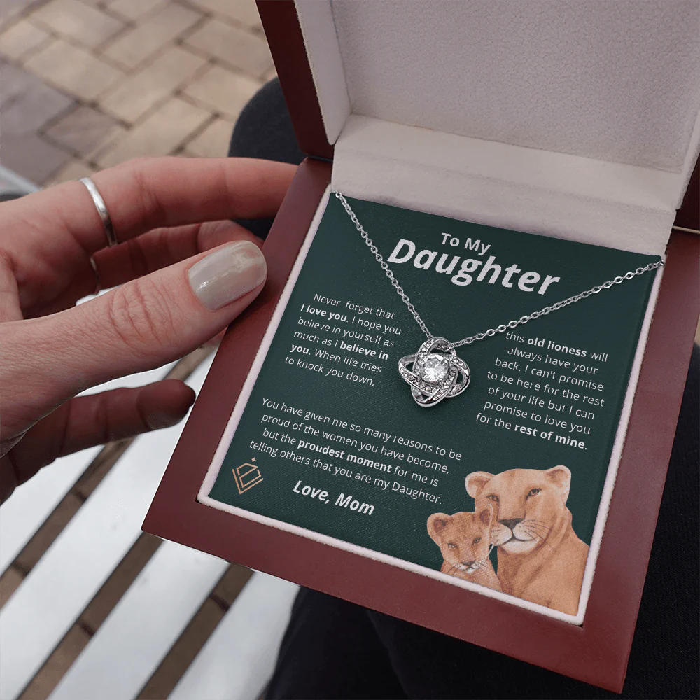 Vesta Knot Necklace - Daughter Proudest Moment - Image 7