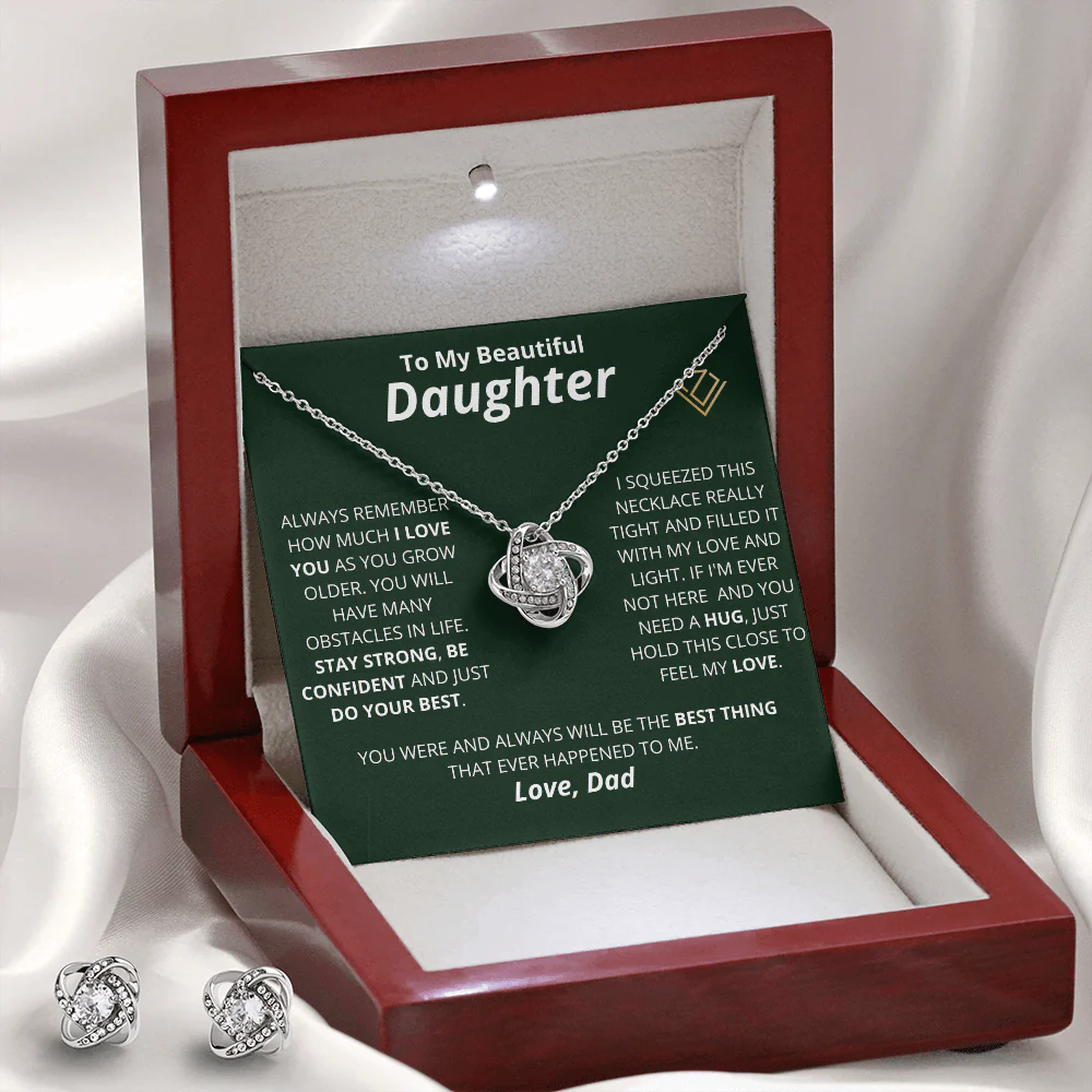 Vesta Knot Necklace - Daughter Stay Strong - Image 3