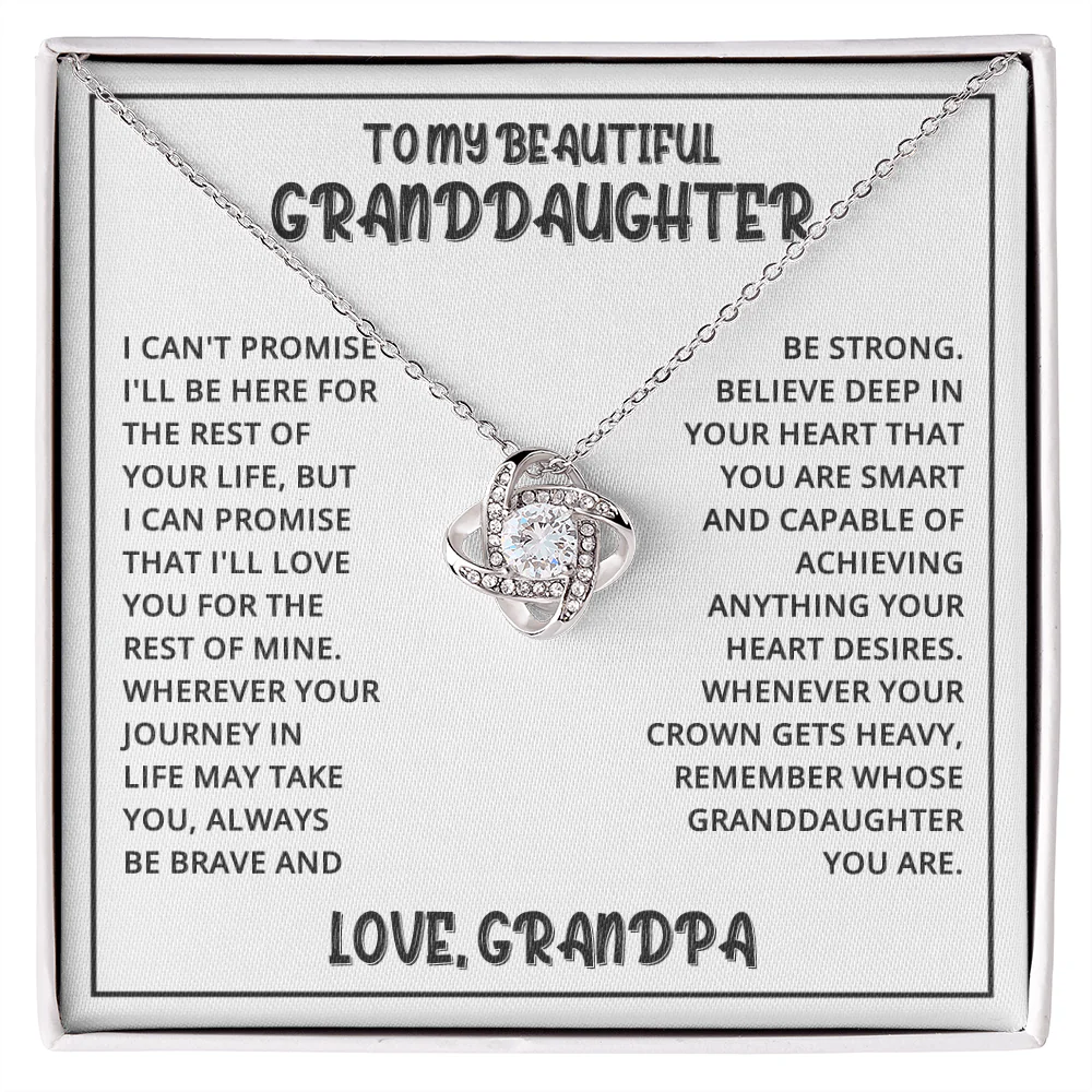 Vesta Knot Necklace - Granddaughter Be Strong - Image 3