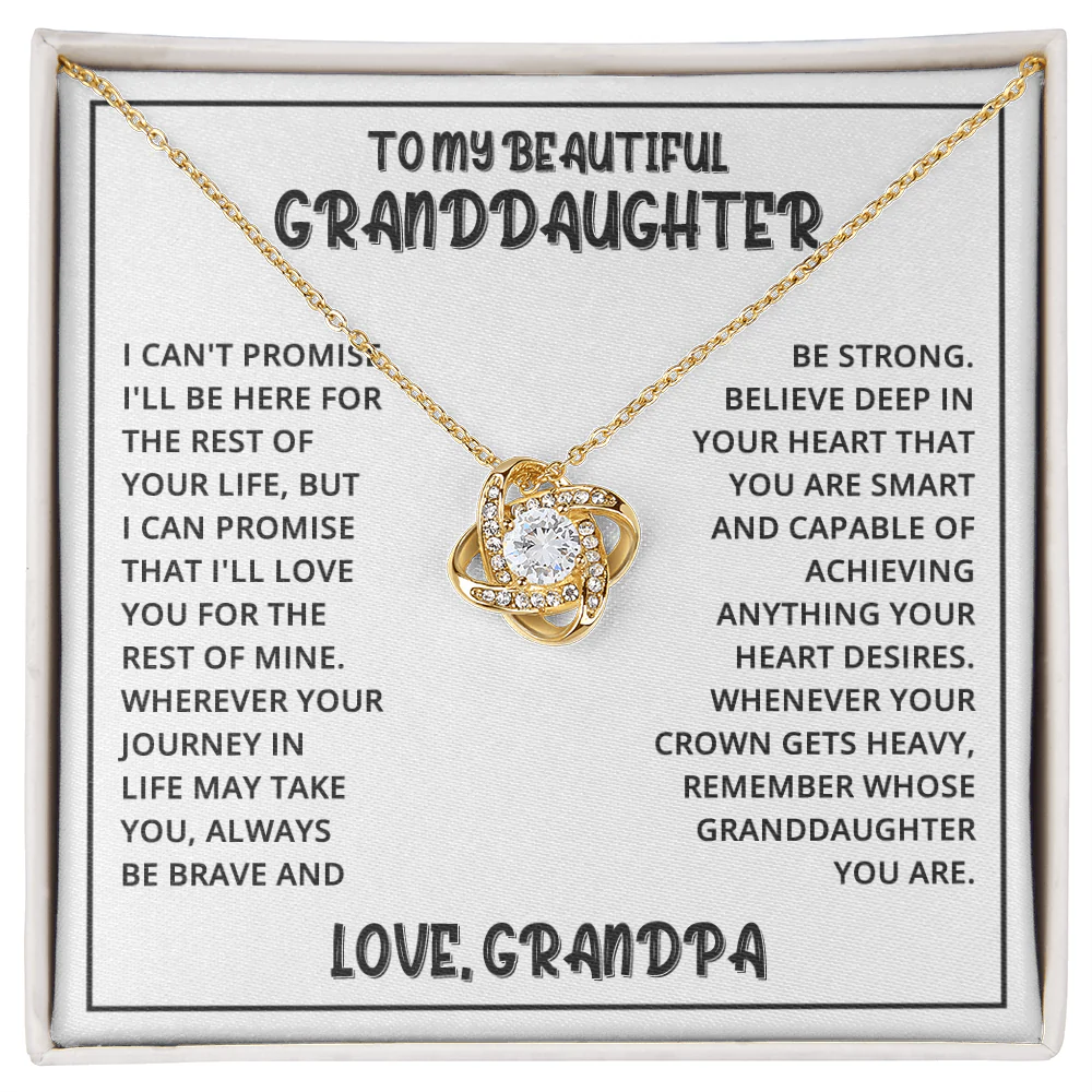 Vesta Knot Necklace - Granddaughter Be Strong - Image 4