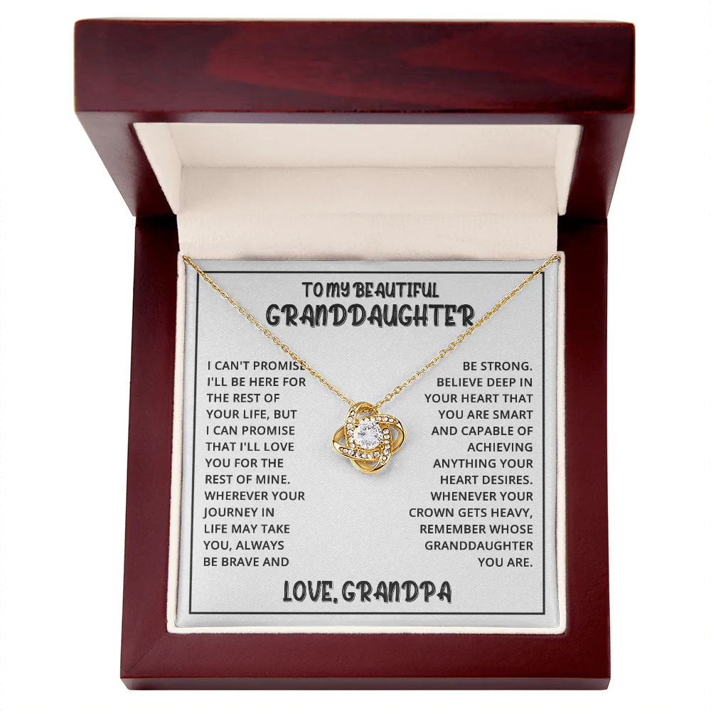 Vesta Knot Necklace - Granddaughter Be Strong - Image 6