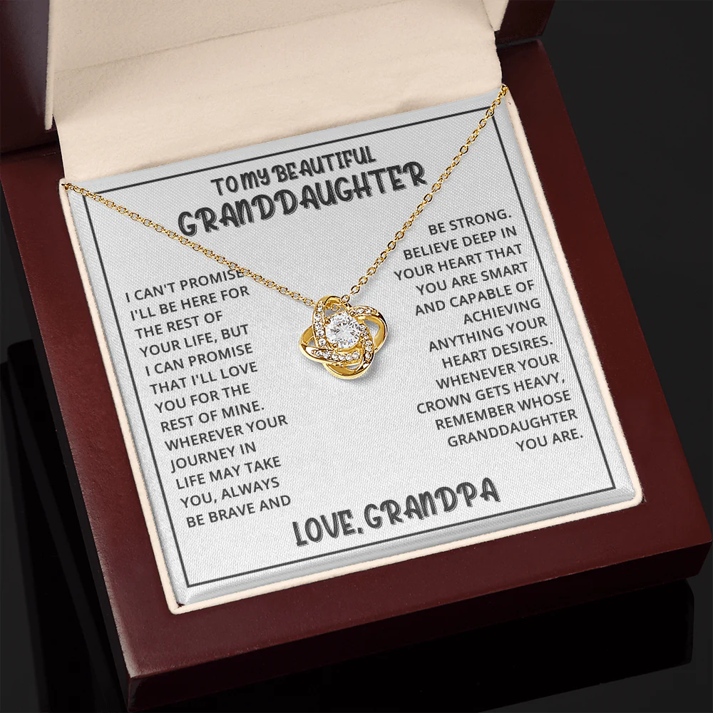 Vesta Knot Necklace - Granddaughter Be Strong - Image 8