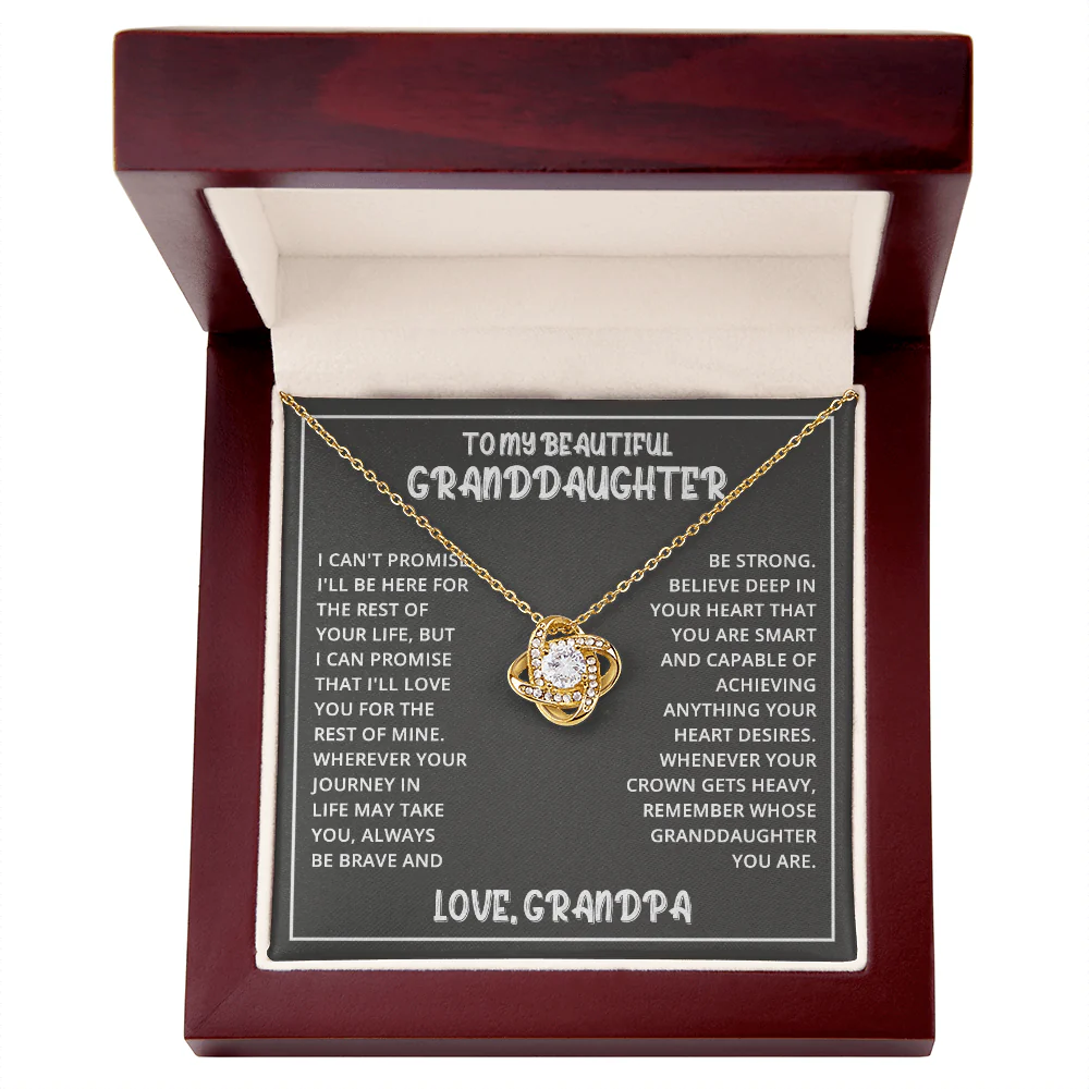 Vesta Knot Necklace - Granddaughter I'll Be Here - Image 6