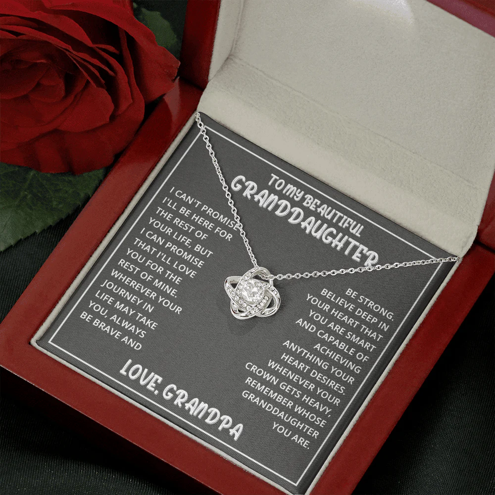 Vesta Knot Necklace - Granddaughter I'll Be Here - Image 7