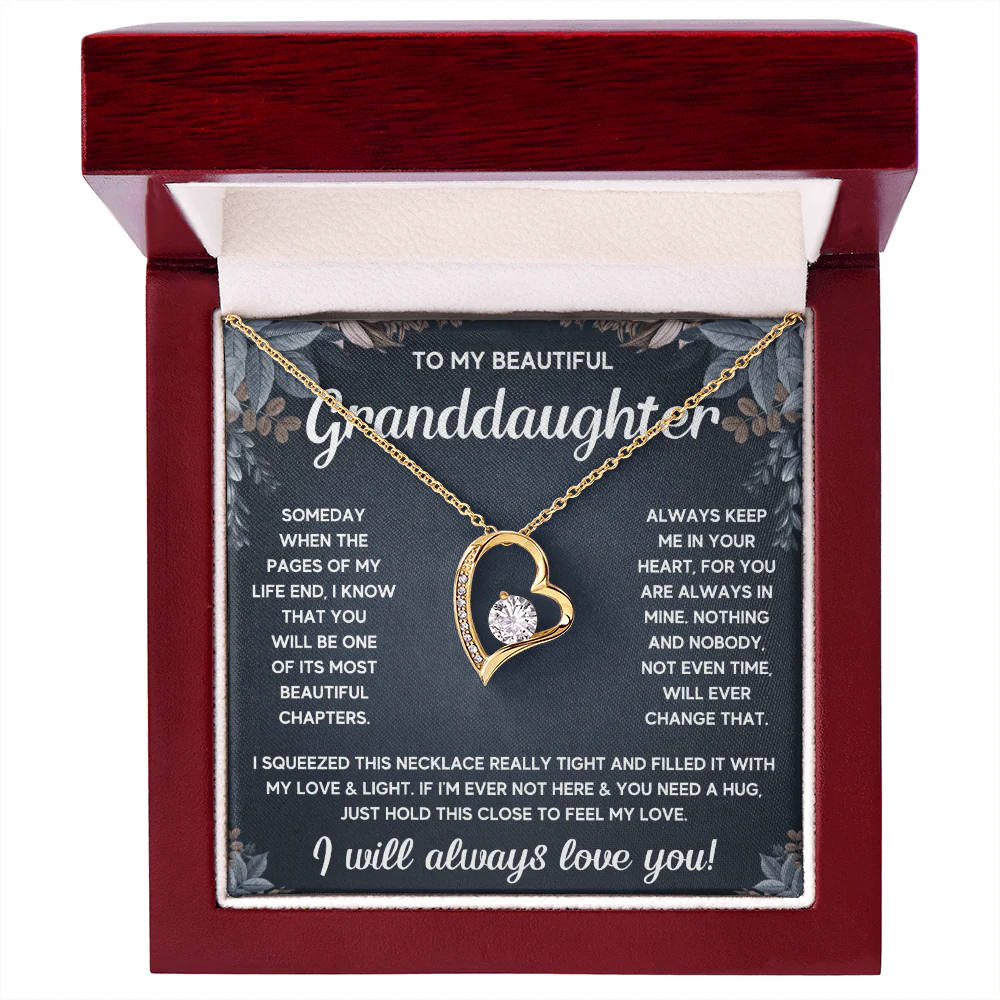 ZIAVIA  |  Heart Necklace  |  Beautiful Granddaughter - Image 4