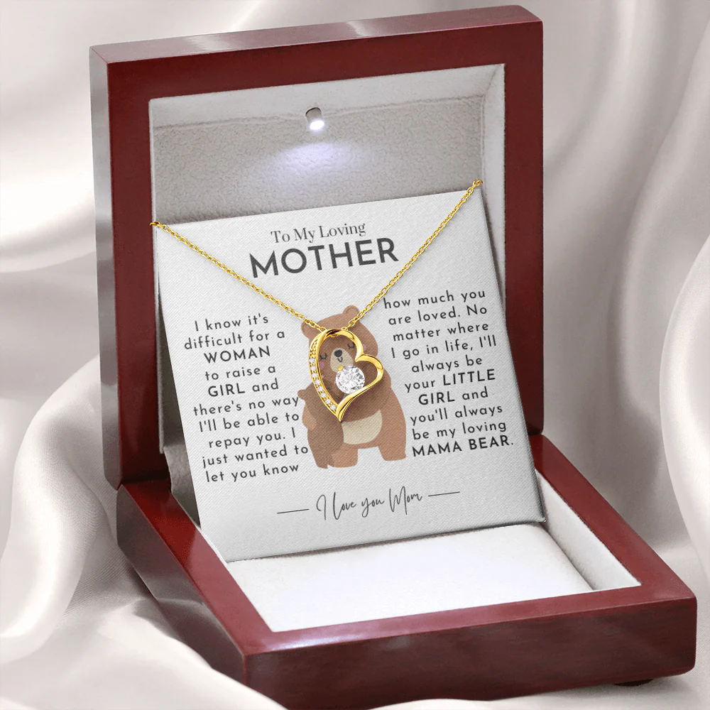 Mother's Day Gift from Daughter | Mama Bear | Heart Necklace - Image 14