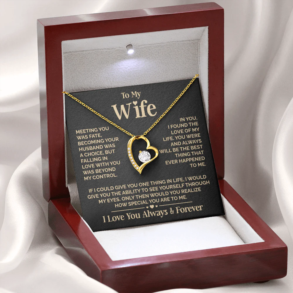 ZIAVIA | Heart Necklace | Wife Meeting You Was Fate - Image 14