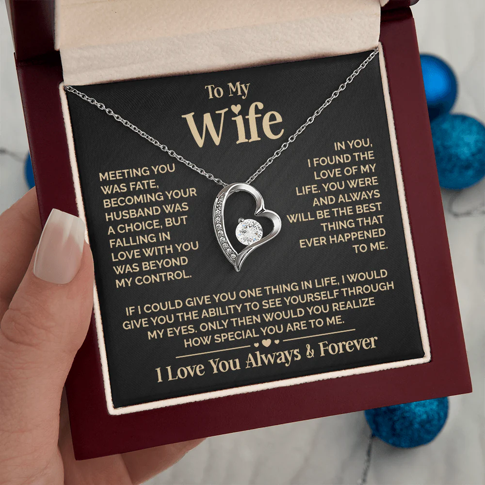 ZIAVIA | Heart Necklace | Wife Meeting You Was Fate - Image 7
