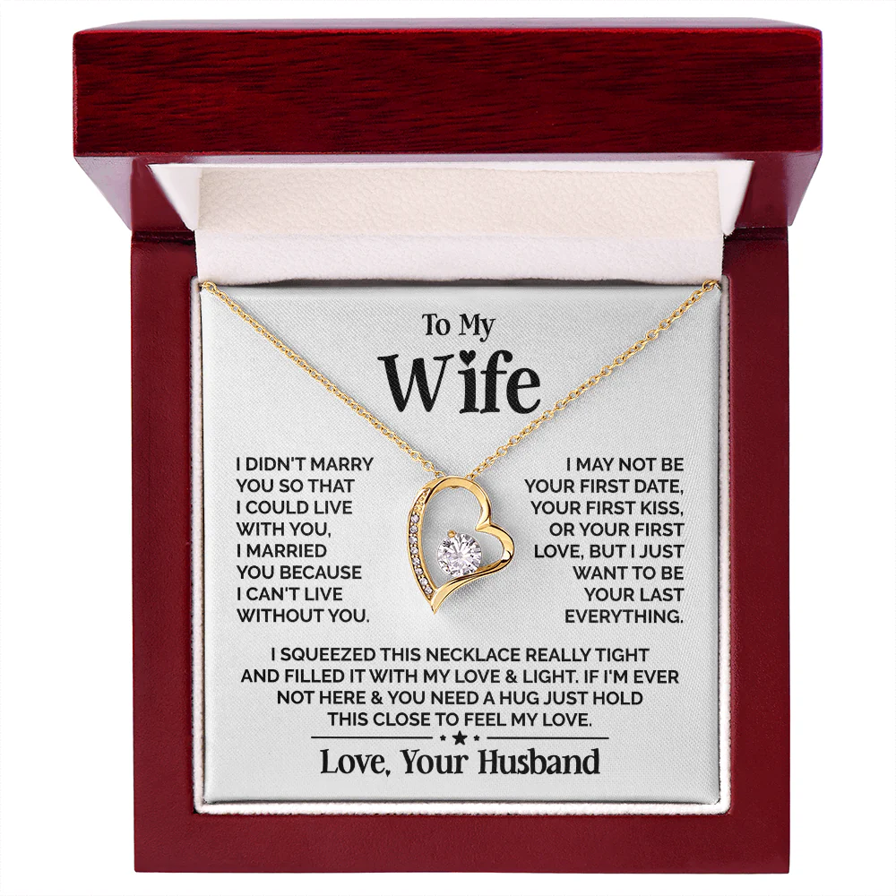 ZIAVIA | Heart Necklace | Wife Your Last Everything - Image 4