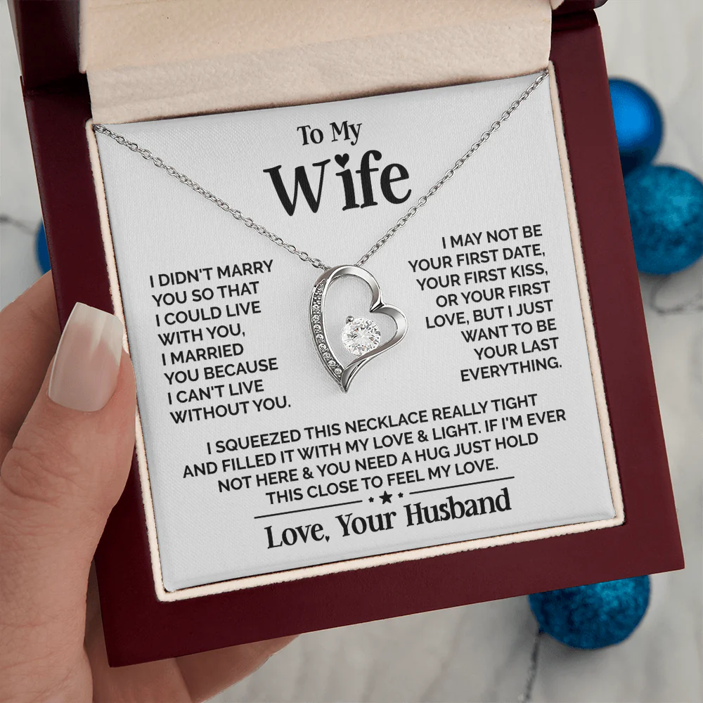 ZIAVIA | Heart Necklace | Wife Your Last Everything - Image 9