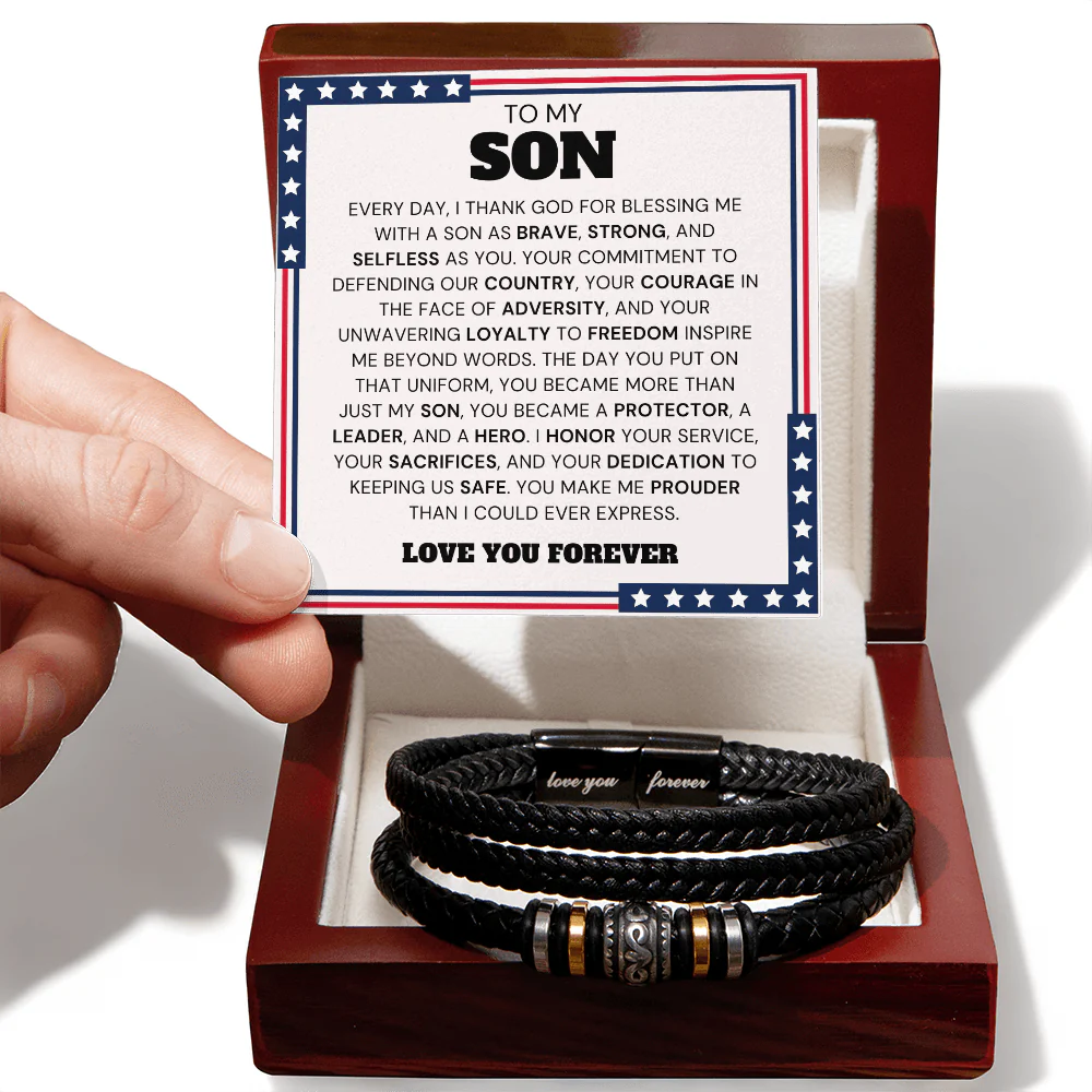 ZIAVIA  |  Leather Bracelet  |  Son You Courage - Image 6