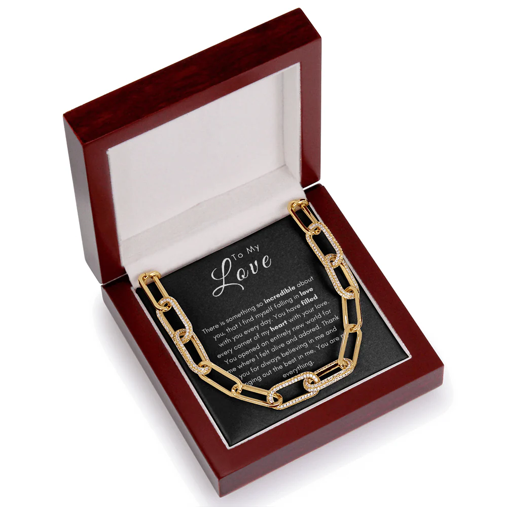 ZIAVIA  |  Signature Paperclip Necklace  |  My Love - Image 5