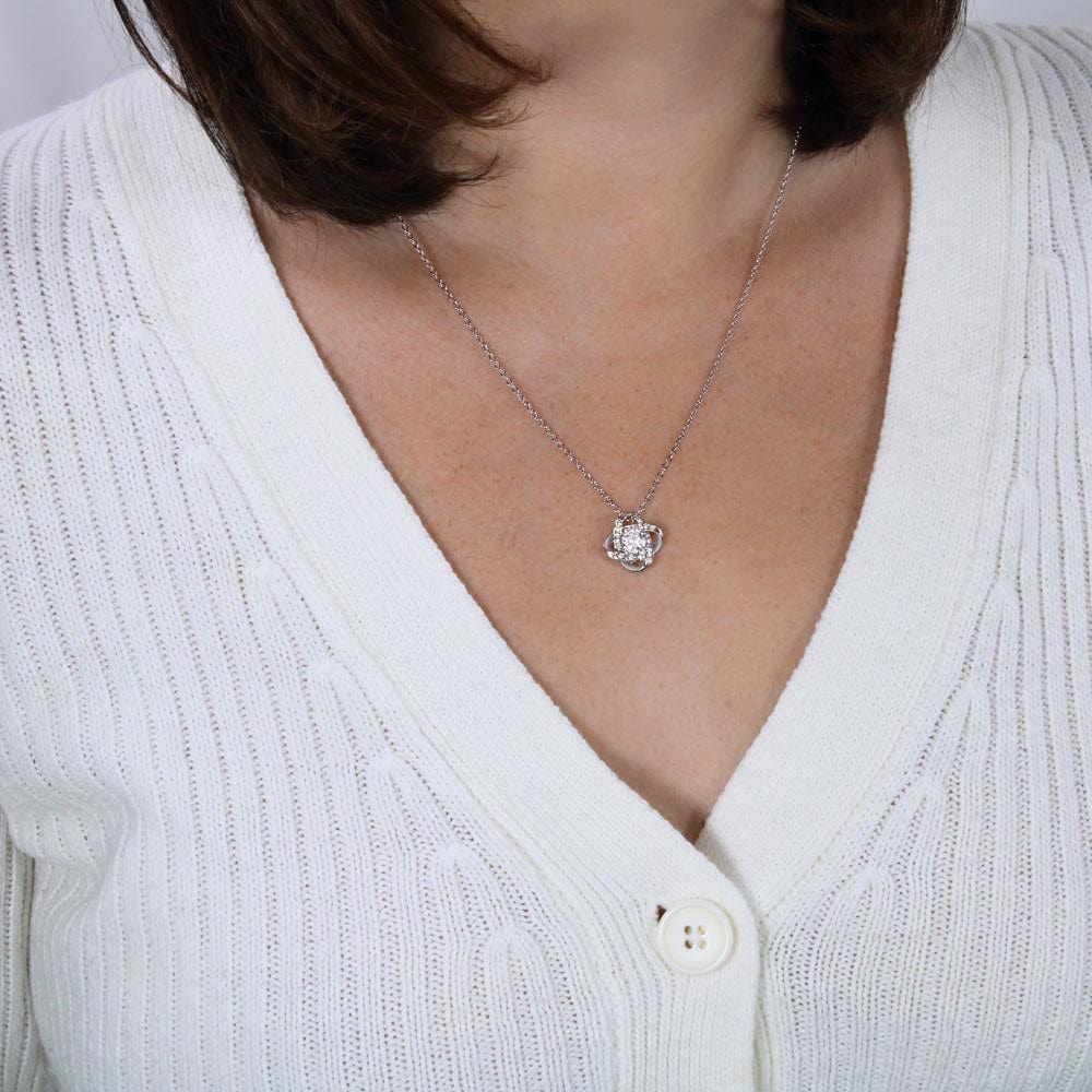 ZIAVIA | To My Beautiful Wife | I can't live without you | Vesta Knot Necklace - Image 3