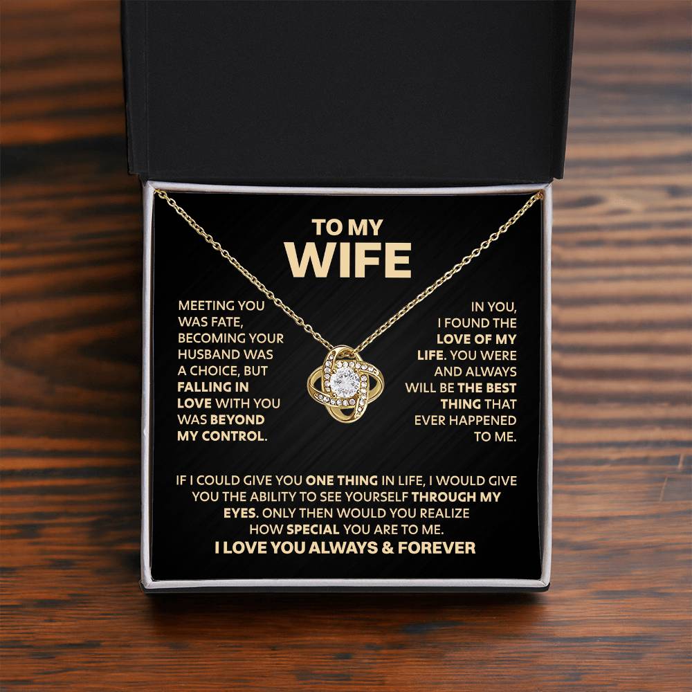 ZIAVIA | To My Wife | Meeting you was fate | Vesta Knot Necklace  | S - Image 7