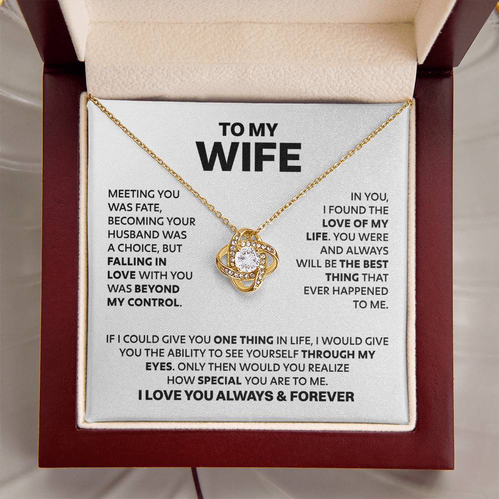 ZIAVIA | To My Wife | Meeting you was fate | Vesta Knot Necklace | S - Image 10