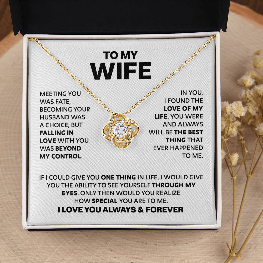 ZIAVIA | To My Wife | Meeting you was fate | Vesta Knot Necklace | S - Image 7