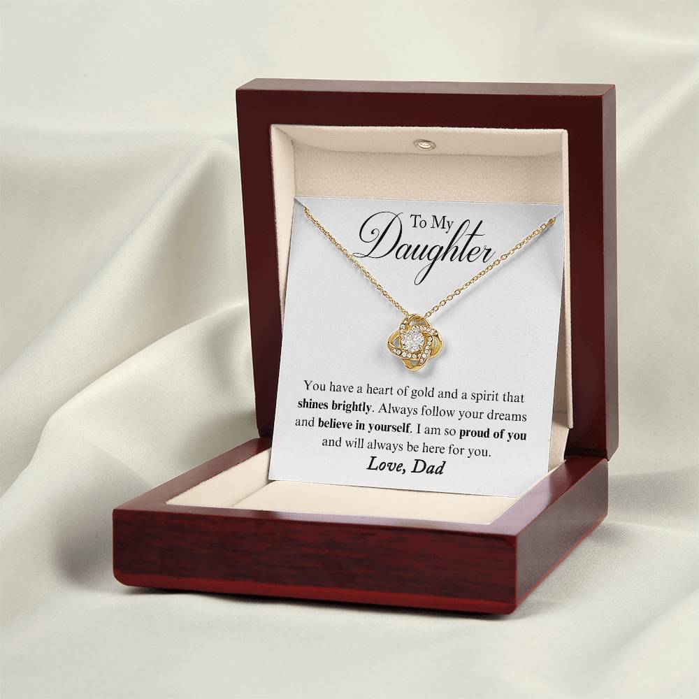 ZIAVIA  |  Vesta Knot Necklace  |  Daughter Heart of Gold - Image 16