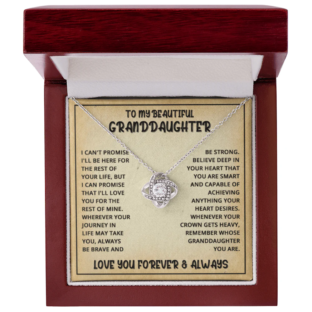 ZIAVIA  |  Vesta Knot Necklace  |  Granddaughter Love You - Image 3