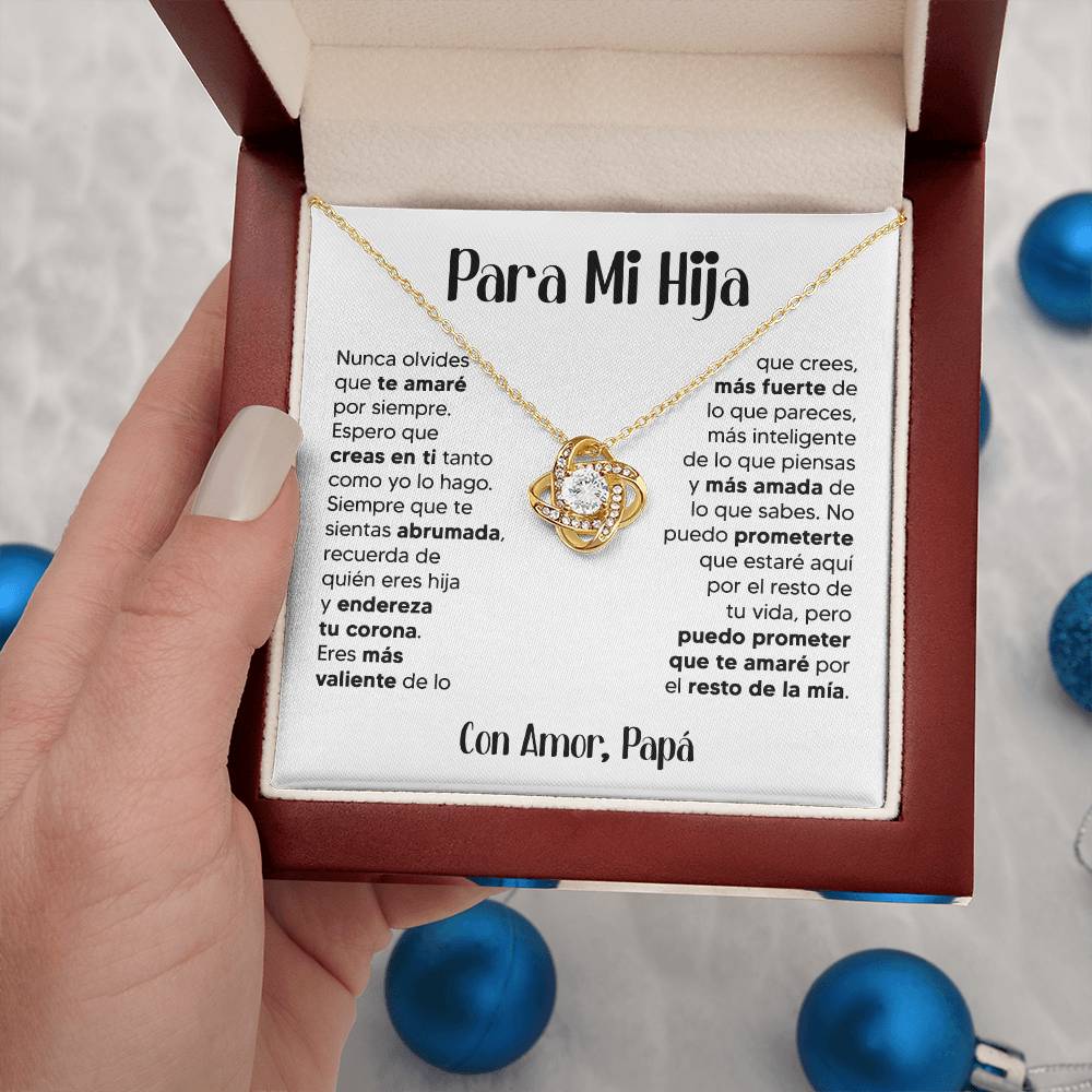 ZIAVIA  |  Vesta Knot Necklace  |  Hija Amor Papá - Image 12
