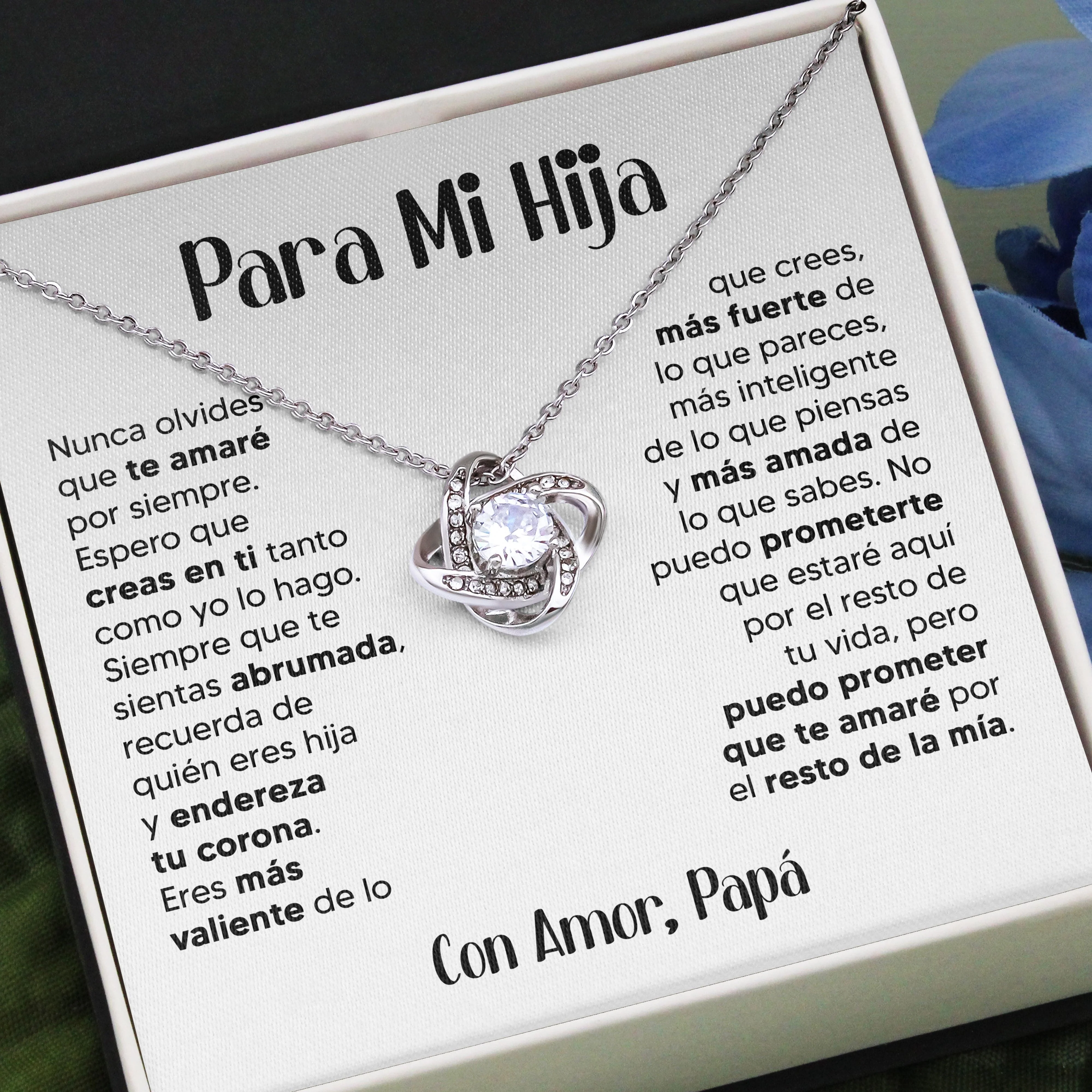 ZIAVIA  |  Vesta Knot Necklace  |  Hija Amor Papá - Image 19