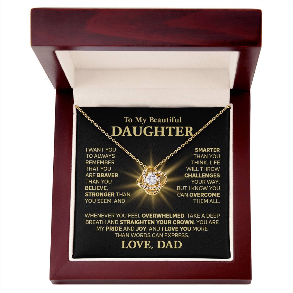 ZIAVIA | Vesta Knot Necklace |  Sparkle - Image 4