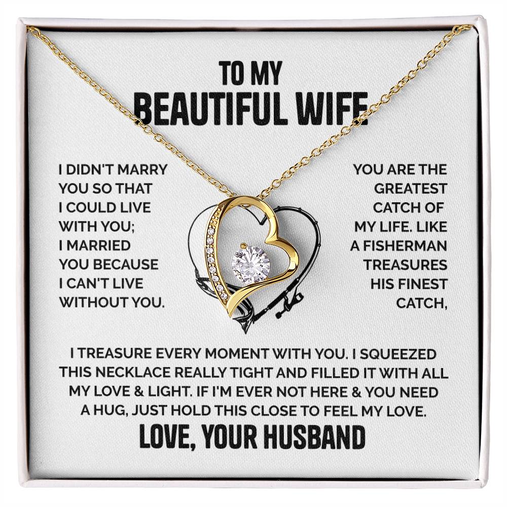 ZIAVIA |  Wife Heart Necklace | Love Husband - Image 6