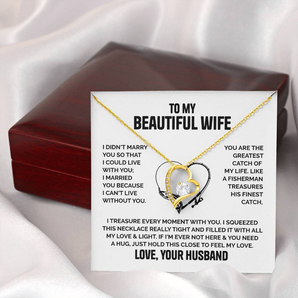 ZIAVIA |  Wife Heart Necklace | Love Husband - Image 9